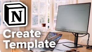 How to Create a Template in Notion [upl. by Adlay]