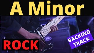 A Minor  Aeolian Mode Rock Backing Track [upl. by Gall499]