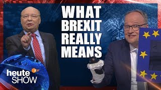 This is what Brexit REALLY means German political comedy quotheute showquot English subtitles [upl. by Witcher623]