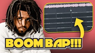 How To Make Sampled BoomBap Beats For J Cole [upl. by Preiser]