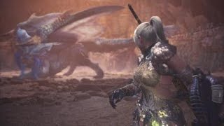 【半月】魔物獵人世界 MHW 炎妃龍 登場動畫 [upl. by Hannahs]