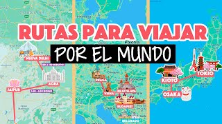 8 rutas para viajar por el mundo con precios [upl. by Haramat]