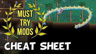 Terraria MustTry Mods  Cheat Sheet TModloader [upl. by Saixela]