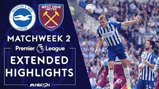 Brighton v West Ham  PREMIER LEAGUE HIGHLIGHTS  81719  NBC Sports [upl. by Loughlin161]