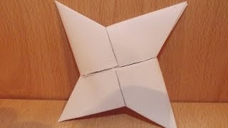 TUTORIAL Kako napraviti origami suriken od papira [upl. by Girvin]