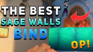 VALORANT  The BEST Sage Walls for Bind Wall Boosts Glitch Spot amp More [upl. by Eustazio224]