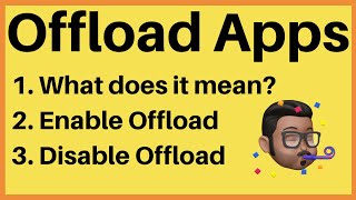 Enable and Disable Offload in iPhone  What does Offload Unused App mean [upl. by Suhail]