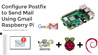 Raspberry Pi 4 How Configure Postfix to Send Mail Using Gmail [upl. by Also]