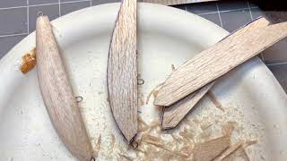 Como hacer señuelos caseros de madera de balsa para pescar [upl. by Netsrak618]