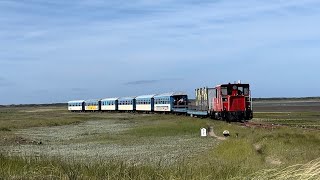 Fahrt mit der Inselbahn von Wangerooge [upl. by Ydnyl]