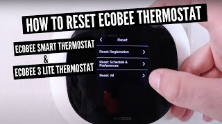 How To Reset Ecobee Smart Thermostat [upl. by Bengt]