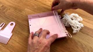 Ask Me Monday 59 How to Use the Clover Mini Weaving Loom how to weave [upl. by Harty265]