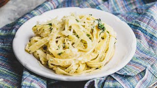 Easy Alfredo Sauce Recipe  Homemade in 10 Minutes [upl. by Yrbua400]