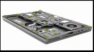 How to disassemble dell Precision M6800 [upl. by Gilburt]