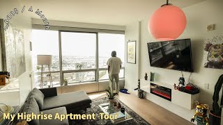 My Downtown Philadelphia Apartment Tour l Living Alone [upl. by Aicirt]