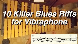 Jazz Vibraphone Lesson 10 Killer Blues Riffs [upl. by Bardo269]