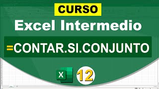 12  Función CONTARSICONJUNTO en Excel [upl. by Ausoj]