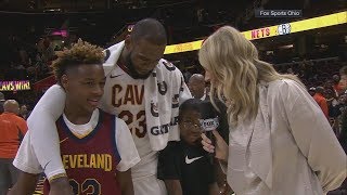 LeBron James sons grade his performance in Cavaliers OT win vs Clippers  ESPN [upl. by Price]