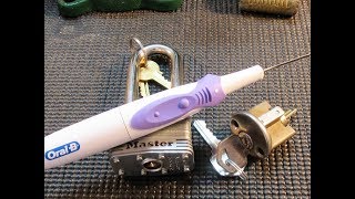 Improved Electric TOOTHBRUSH LOCK PICK Simple To Make [upl. by Nahs]