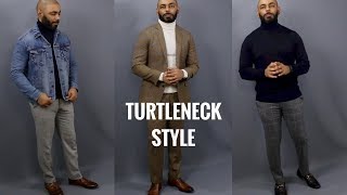 How To Style A Mens Turtleneck SweaterHow To Wear A Mens Turtleneck Sweater [upl. by Yekciv]