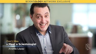 Scientology Network Meet A Scientologist  Andrés López Comedian [upl. by Suryc]