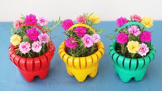 Plastic Bottle Craft Ideas Recycle Plastic Bottles To Make Beautiful Flower Pots [upl. by Elspeth]