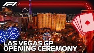 Las Vegas Grand Prix Opening Ceremony [upl. by Witty]