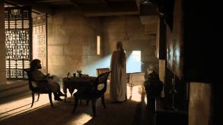 Game of Thrones Season 5 Episode 8 Clip  Daenerys and Tyrion Meet HBO [upl. by Alehc]