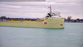 Ships of the Day  Marine City MI  112518 [upl. by Merrell]