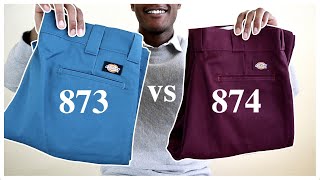 Dickies 874 vs 873 Fit Sizing Comfort  Which one is best for you  Workwear101 [upl. by Hanselka]