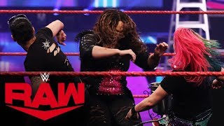 Asuka amp Baszler eject Jax from MVP’s “VIP Lounge” Raw May 4 2020 [upl. by Eittap890]