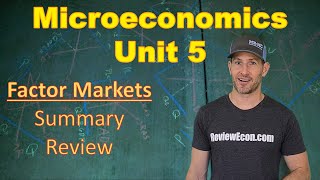 Microeconomics Unit 5 COMPLETE Summary  Factor Markets [upl. by Inig65]