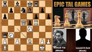 Mikhail Tal vs Leonid D Zaid  Moscow 1973 [upl. by Rehtse]