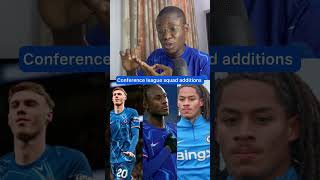 Cole Palmer Trevoh Chalobah and Mathis Amougou have been added to Chelseas Conference League UECL [upl. by Theta]