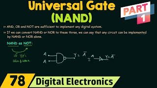 NAND Gate as Universal Gate Part 1 [upl. by Annitsirhc]