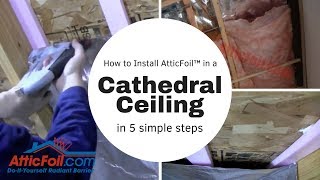 How To Install Radiant Barrier In A Cathedral Ceiling [upl. by Ortrud334]