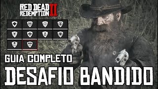 RED DEAD REDEMPTION 2  DESAFIOS BANDIDO GUIA COMPLETO [upl. by Ssac837]