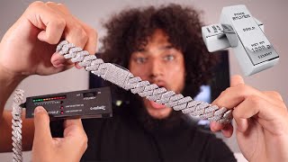 Unboxing NEW REAL Silver Iced Out 19MM Cuban Link And Review  500 GIVEAWAY  Astroice Jewelry [upl. by Arleyne]