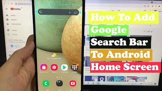 How To Add Google Search Bar To Samsung Home Screen 2023 [upl. by Buote731]