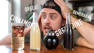 4 EASY to Make Cocktail Syrups  grenadine amp orgeat [upl. by Nevil241]