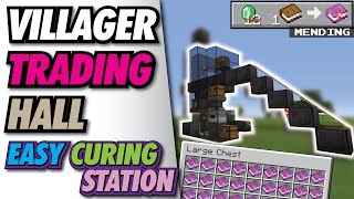 Minecraft Zombie Villager Converter System  Minecraft Trading Hall [upl. by Carline]