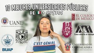 10 MEJORES UNIVERSIDADES PÚBLICAS de MÉXICO 2021 🎓  ¿CUÁNTO CUESTAN 💸  UNAM IPN UAM BUAP UANL [upl. by Eisse467]