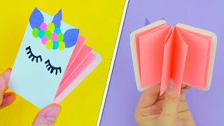 Come realizzare mini quaderni  DIY Back to School  Lavoretti con la carta [upl. by Aleafar]