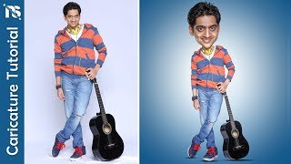 Photoshop Tutorial  How to Make Caricature Photo Effect [upl. by Hamrah]