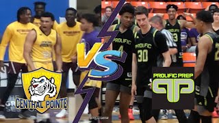 Prolific Prep VS Central Pointe Double OT Elite Playoff Matchup [upl. by Namas944]