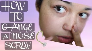 How To Change A Nose Screw Tutorial [upl. by Mikahs123]