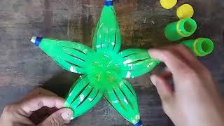 Christmas Lantern  Parol Making Using Recycling Plastic Bottles [upl. by Eelarak]