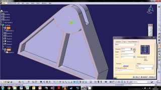 CATIA V5 The Basics  Tutorial 3 3D Modelling Part 1 [upl. by Ellehctim1]