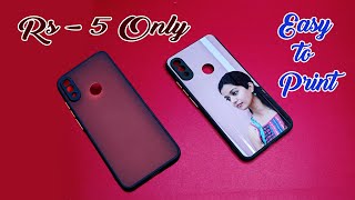 Rubber TPU Silicon Soft Mobile Back Cover Photo Printing  Using Inkjet Printer  Photo Printing [upl. by Adnwahsar]