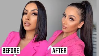 PONYTAIL HAIR TUTORIAL  QUICK amp EASY [upl. by Katt]